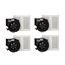 SMPL80 Bat Fan Trim Kit, 1 Speed 80 CFM (4 Pack)