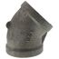 1-1/2" Black 45° Elbow, Class 150