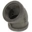 1-1/2" Black 45° Elbow, Class 150