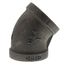 1" Black 45° Elbow, Class 150