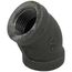1/2" Black 45° Elbow