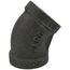 1/2" Black 45° Elbow