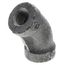 1/4" Black 45° Elbow