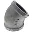 2-1/2" Black 45° Elbow, Class 150