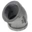 2-1/2" Black 45° Elbow, Class 150