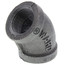 3/4" Black 45° Elbow