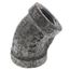 3/8" Black 45° Elbow, Class 150