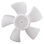 5-9/16" Plastic 5 Blade CCW Fan Blade, 3/16" Bore