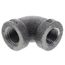 1/4" Black 90° Elbow