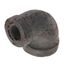 1/4" x 1/8" Black 90° Elbow, Class 150
