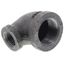 1" x 1/2" Black 90° Elbow, Class 150