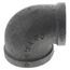 2" x 1-1/2" Black 90° Elbow