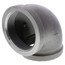 4" Black 90° Elbow