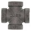 1/4" Black Cross, Class 150