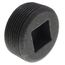 1-1/2" Black Countersunk Plug, Class 150