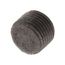 1/2" Black Countersunk Plug, Class 150