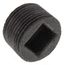 3/4" Black Countersunk Plug, Class 150