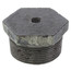 1-1/2" x 1/8" Black Hexagon Bushing
