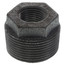 1-1/4" x 1/2" Black Hexagon Bushing