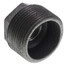 1-1/4" x 1/2" Black Hexagon Bushing