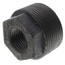 1-1/4" x 1/2" Black Hexagon Bushing