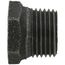 1/2" x 1/8" Black Hexagon Bushing
