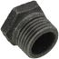 1/2" x 1/8" Black Hexagon Bushing