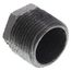 1" x 1/8" Black Hexagon Bushing