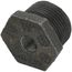 3/4" x 1/8" Black Hexagon Bushing