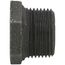 3/4" x 1/8" Black Hexagon Bushing