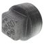 1-1/2" Black Regular Cored Plug, Class 150