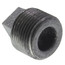 3/4" Black Regular Cored Plug