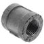1/2" Black Right & Left Hand Thread Coupling