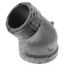 1-1/2" Black 45° Street Ell, Class 150