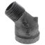 1/2" Black 45° Street Ell, Class 150