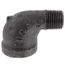 1-1/2" x 1-1/4" Black 90° Street Ell, Class 150