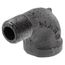 1-1/2" x 1-1/4" Black 90° Street Ell, Class 150