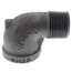 1" 90° Black Street Ell