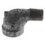 1/4" Black 90° Street Ell, Class 150