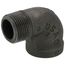 1" 90° Black Street Ell