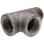 1-1/4" Black Street Tee, Class 150