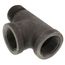 3/4" Black Street Tee, Class 150