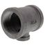 1-1/2" x 1-1/2" x 1/2" Black Tee, Class 150