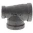 1-1/2" x 1-1/4" x 1-1/2" Black Tee, Class 150
