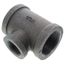 1-1/2" x 1-1/2" x 1" Black Tee, Class 150