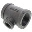 1-1/2" x 1-1/2" x 3/4" Black Tee