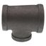 1-1/2" x 1-1/4" x 1" Black Tee, Class 150