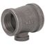 1-1/2" x 1-1/4" x 1/2" Black Tee, Class 150