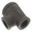 1-1/2" x 1" x 1" Black Tee, Class 150