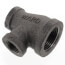 1-1/2" x 3/4" x 3/4" Black Tee